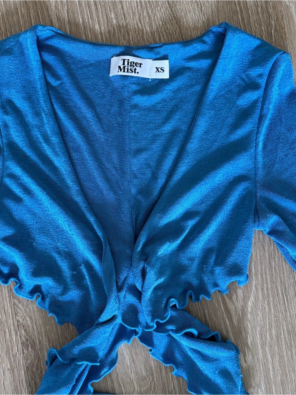 Tiger Mist Sunnie blue wrap dress sz XS - Picture 5 of 9